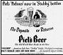 Ad for Piels Beer in Stubby Bottles